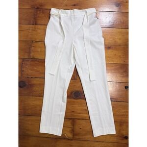 Jules & Leopold White Paperbag Tie-Waist Trouser Pants Women's Size Small NWT